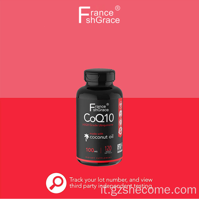 Le capsule di CoQ10 aiutano con fertilità Herbal Coq10 Softgels